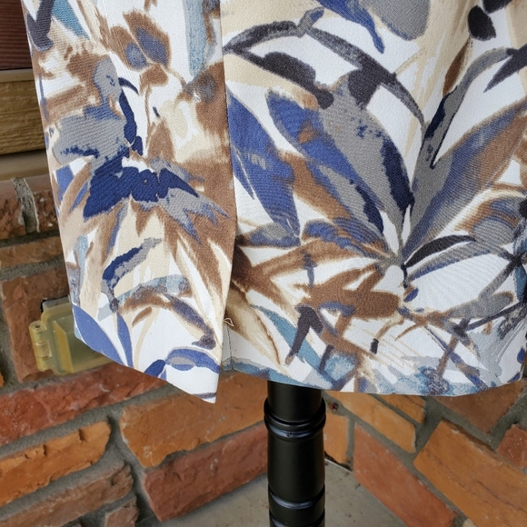 Connected Apparel Women's Tiered Formal Watercolor Midi Dress Size 10 NWOT - Picture 9 of 16